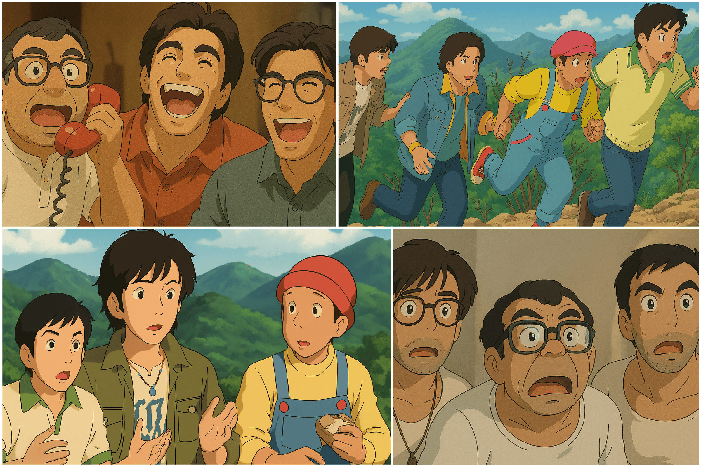 bollywood meme template ghibli art image