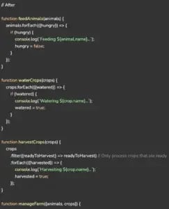 Simplifying Methods: Break down long functions into smaller, more focused ones